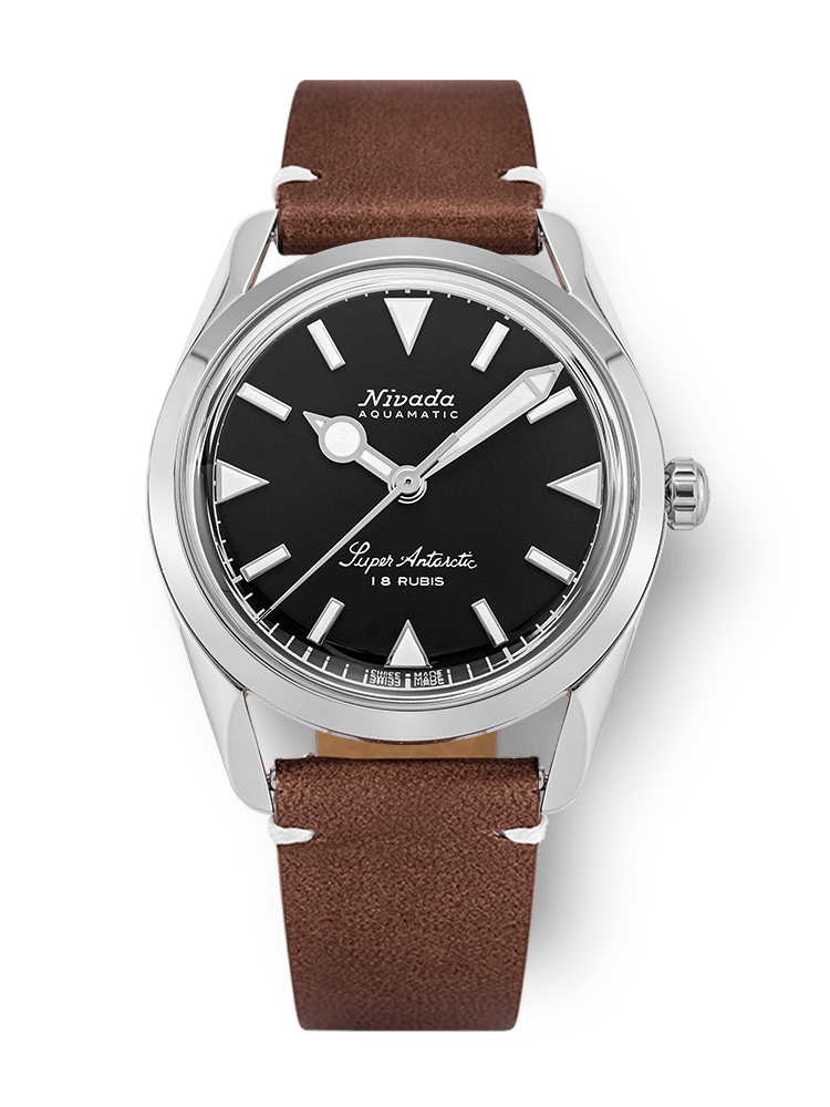 Super Antarctic 35mm - Black White Luminova - Nivada Grenchen