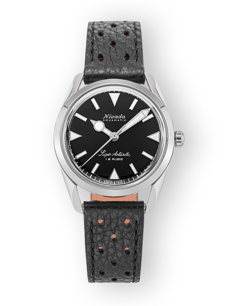 Super Antarctic 35mm - Black White Luminova - Nivada Grenchen