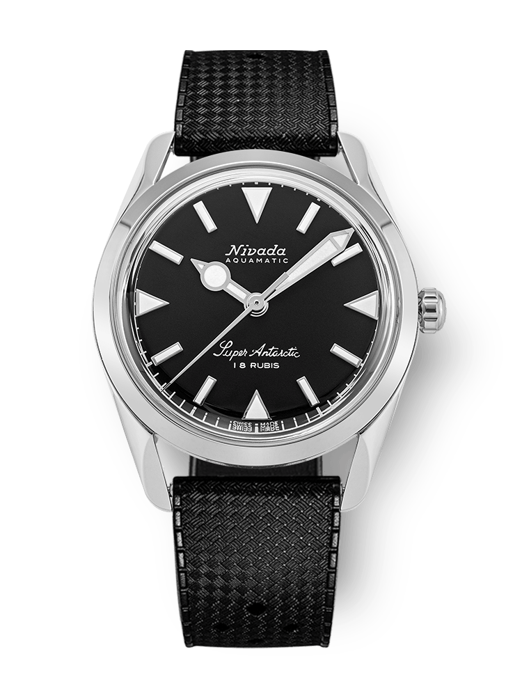 Super Antarctic 35mm - Black White Luminova - Nivada Grenchen
