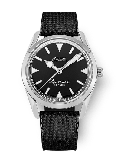 Super Antarctic 35mm - Black White Luminova - Nivada Grenchen