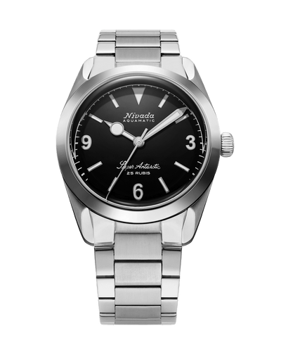 Super Antarctic 3.6.9 Black No Vintage Effect - White Luminous - Nivada Grenchen