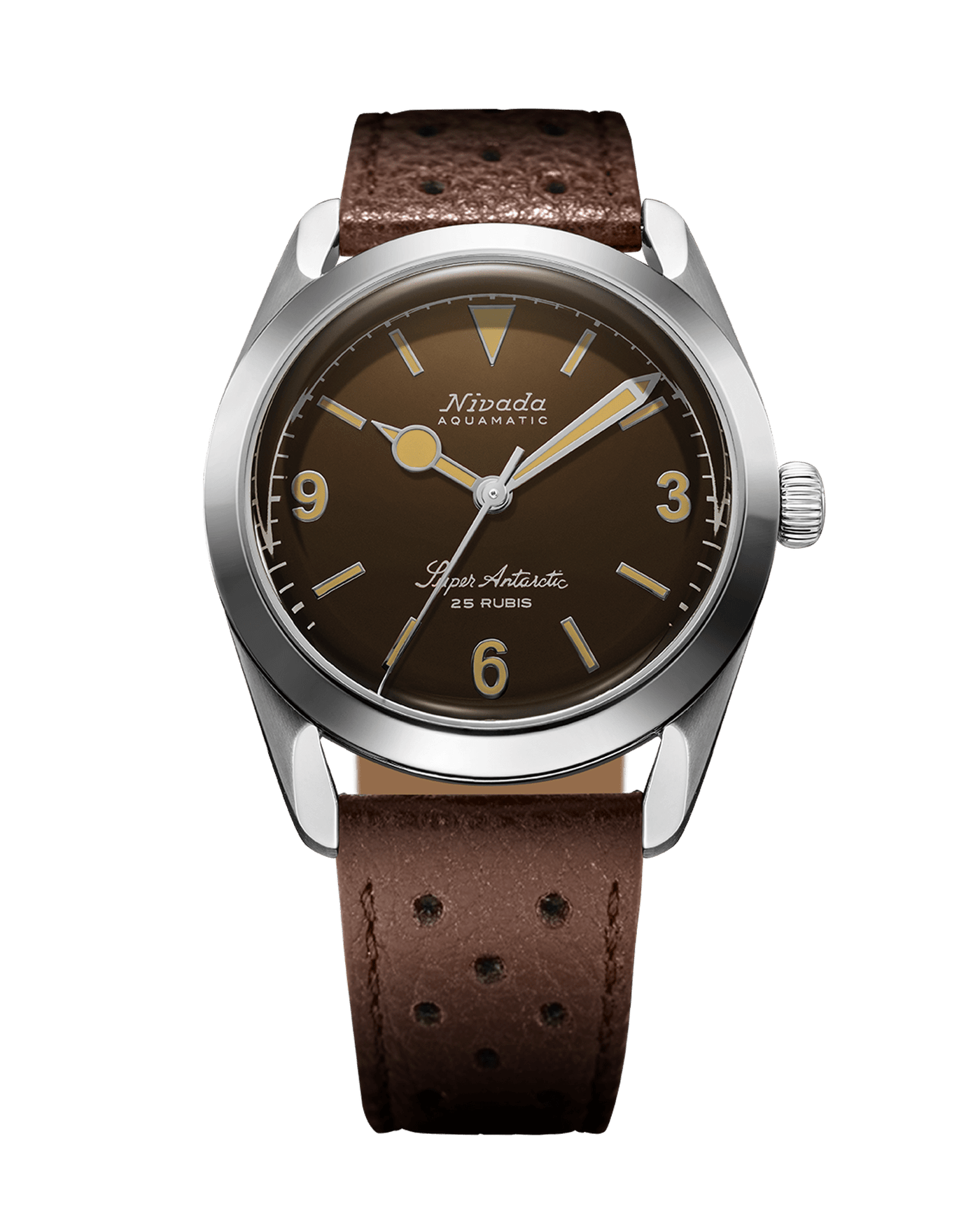 Super Antarctic 3.6.9 Brown No Vintage Effect - Beige Luminous - Nivada Grenchen