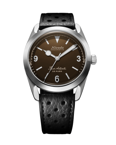 Super Antarctic 3.6.9 Brown No Vintage Effect - White Luminous - Nivada Grenchen