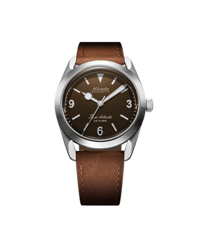 Super Antarctic 3.6.9 Brown No Vintage Effect - White Luminous - Nivada Grenchen