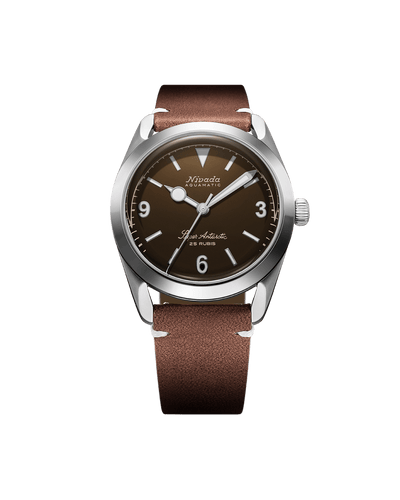 Super Antarctic 3.6.9 Brown No Vintage Effect - White Luminous - Nivada Grenchen