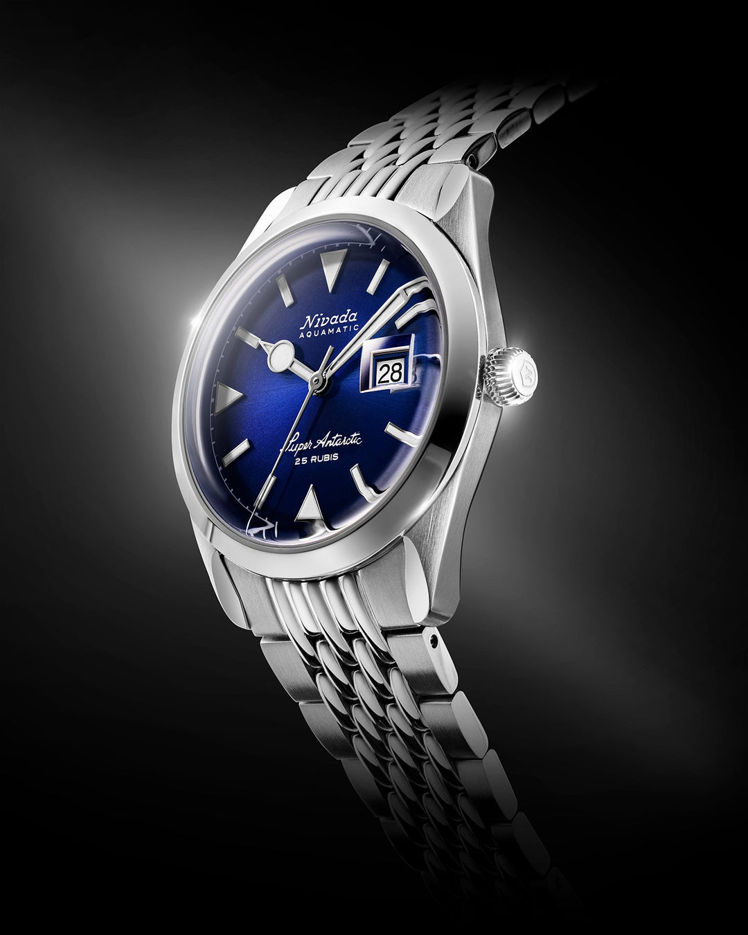 SUPER ANTARCTIC BLUE - 38mm – Nivada Grenchen