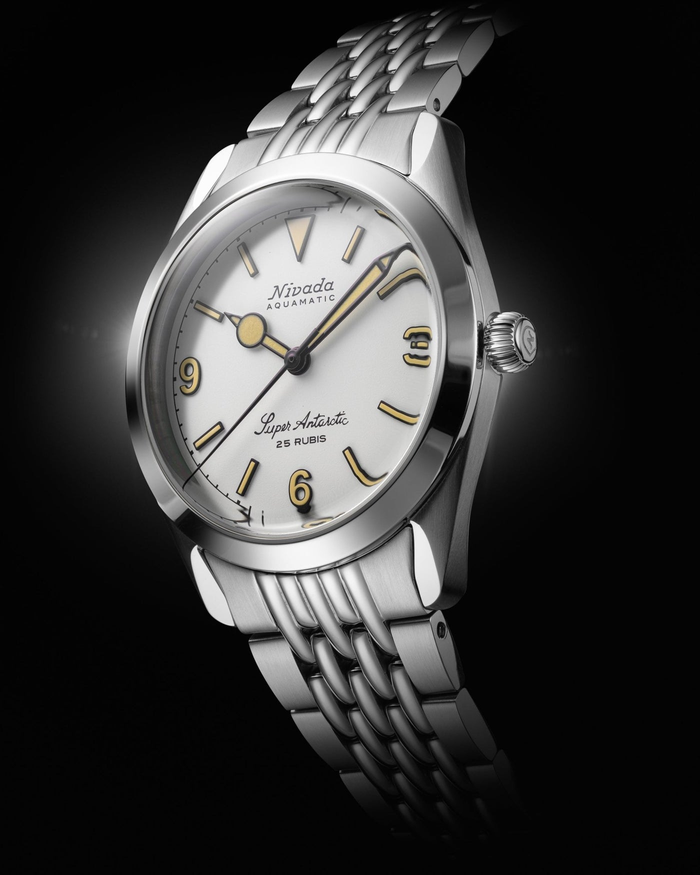Super Antarctic White 3.6.9 - Beige Luminova - Nivada Grenchen