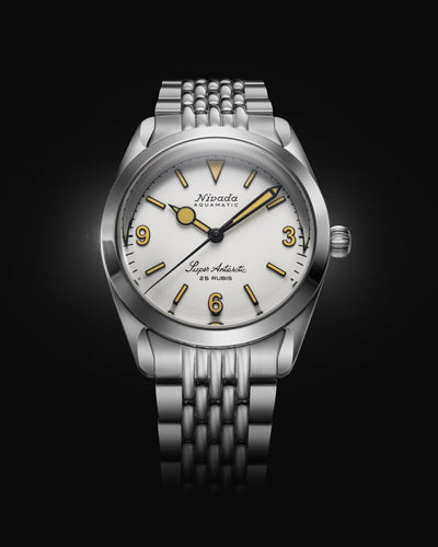Super Antarctic White 3.6.9 - Beige Luminova - Nivada Grenchen
