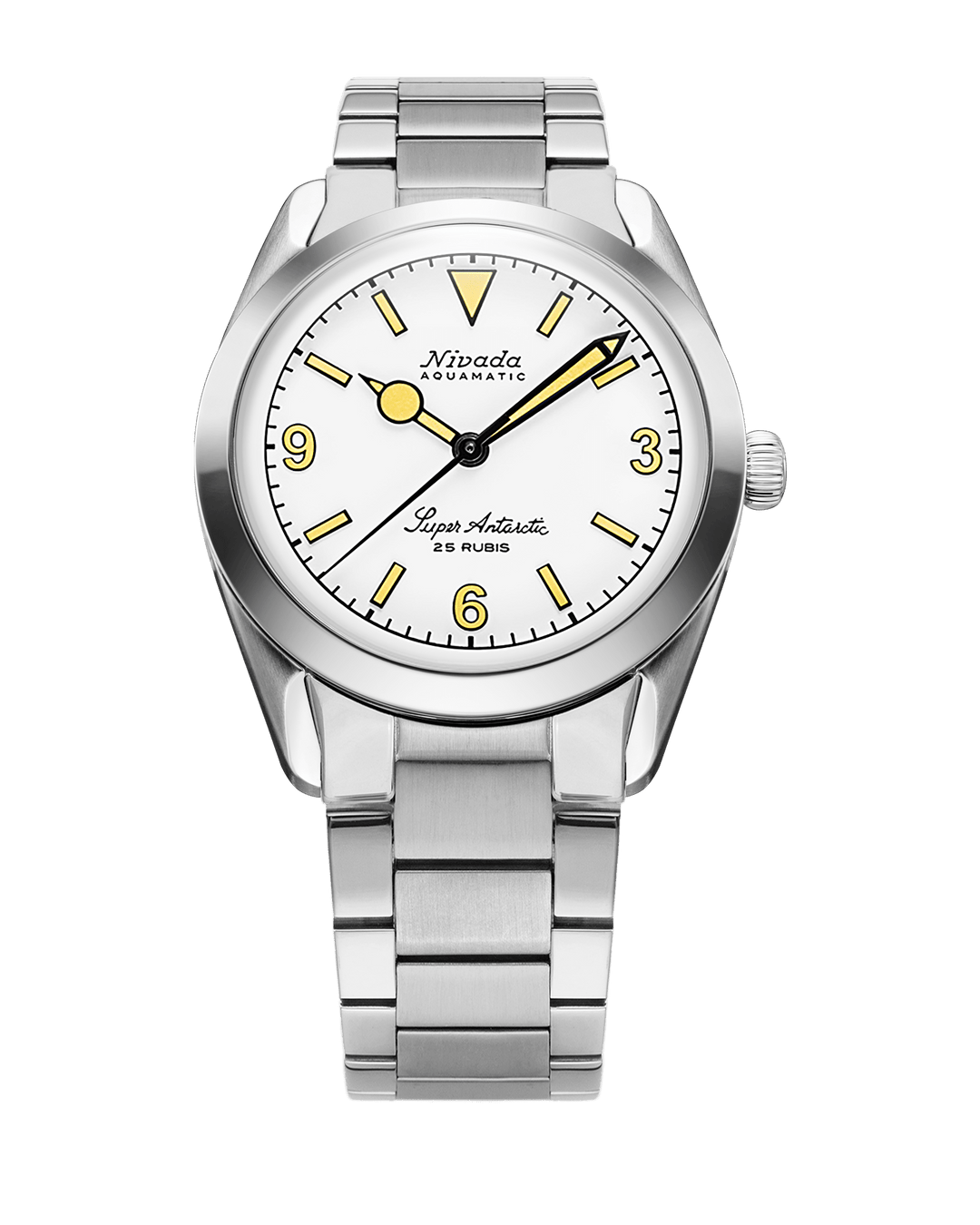 SUPER ANTARCTIC WHITE 3.6.9 - BEIGE LUMINOVA - 38mm – Nivada Grenchen