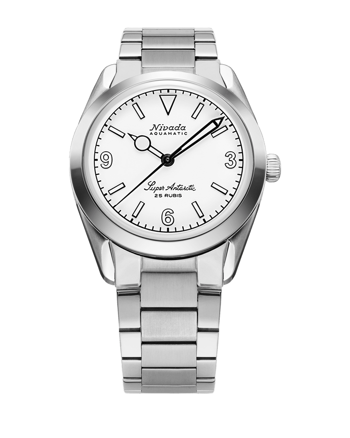 SUPER ANTARCTIC WHITE 3.6.9 - WHITE LUMINOVA - 38mm – Nivada Grenchen