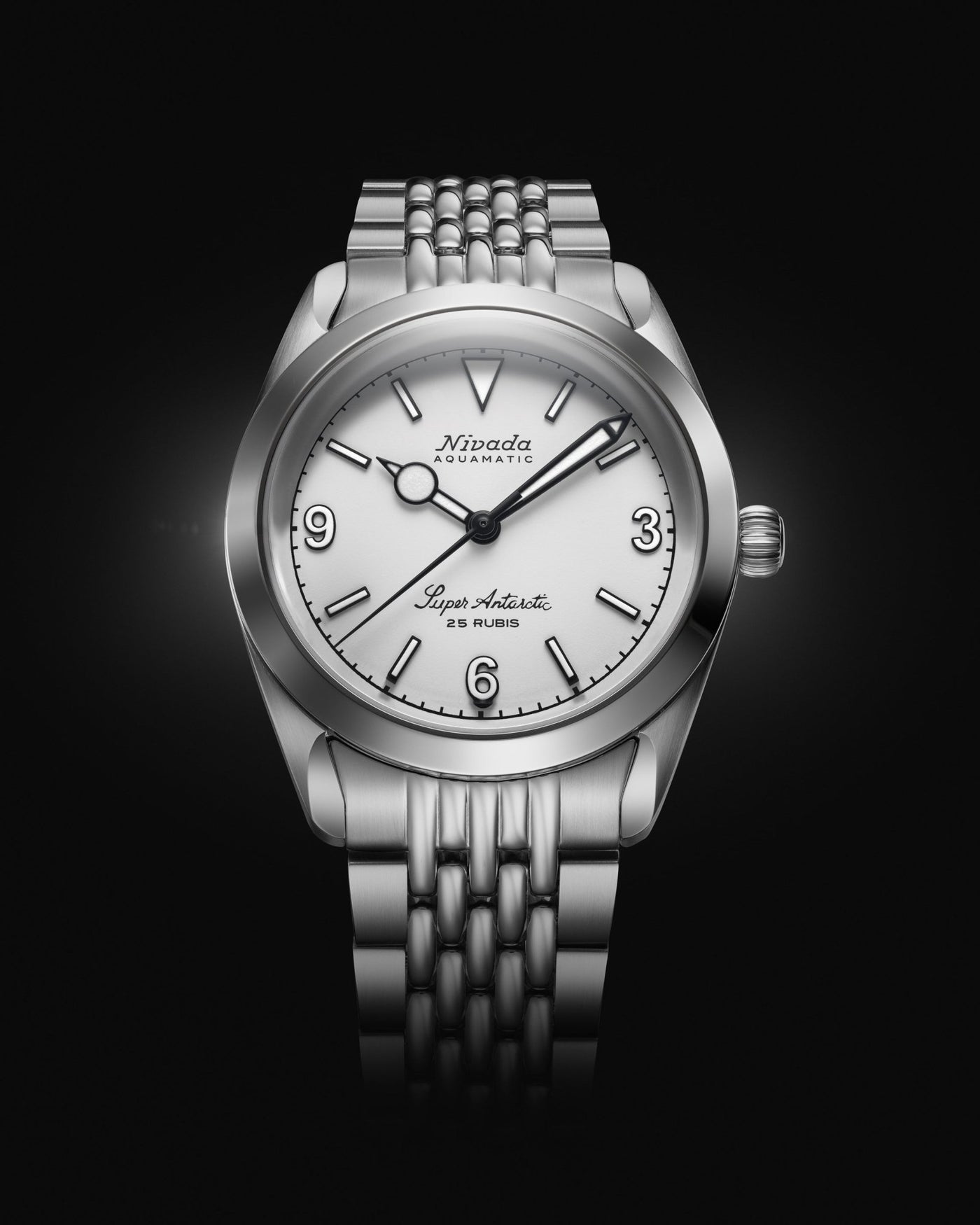 Super Antarctic White 3.6.9 - White Luminova - Nivada Grenchen