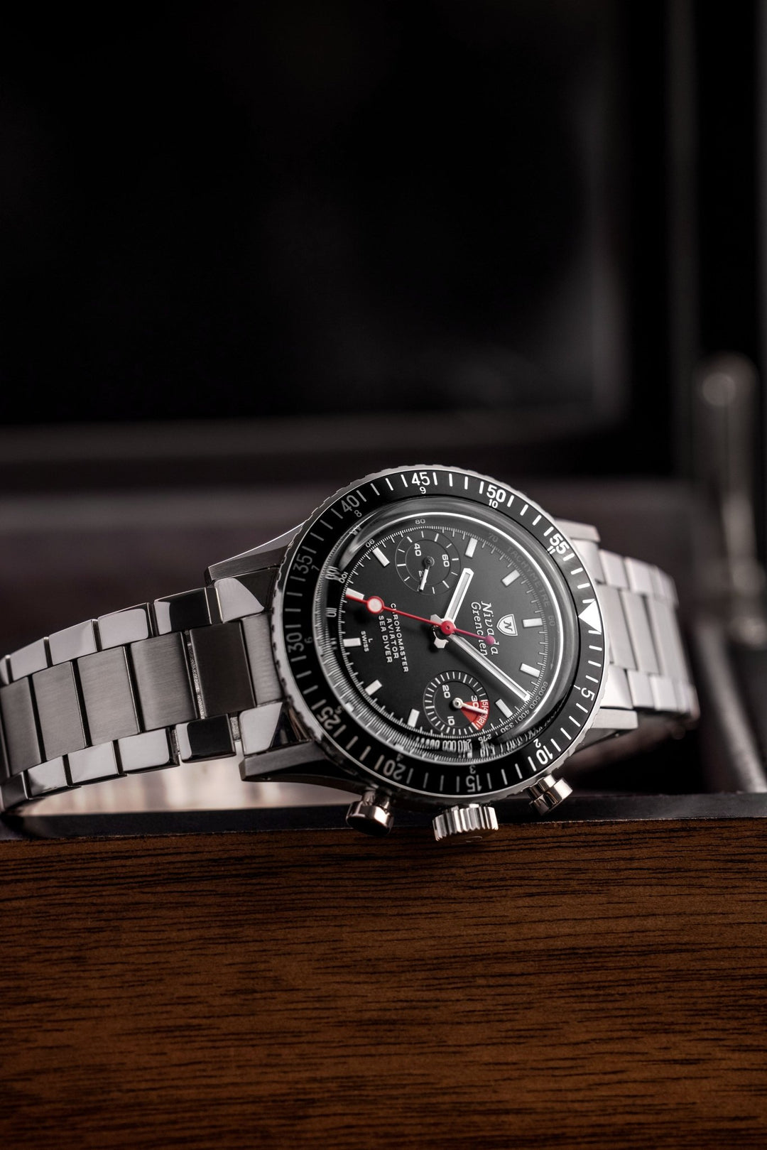 White Lollipop Manual INTER.BEZEL – Nivada Grenchen