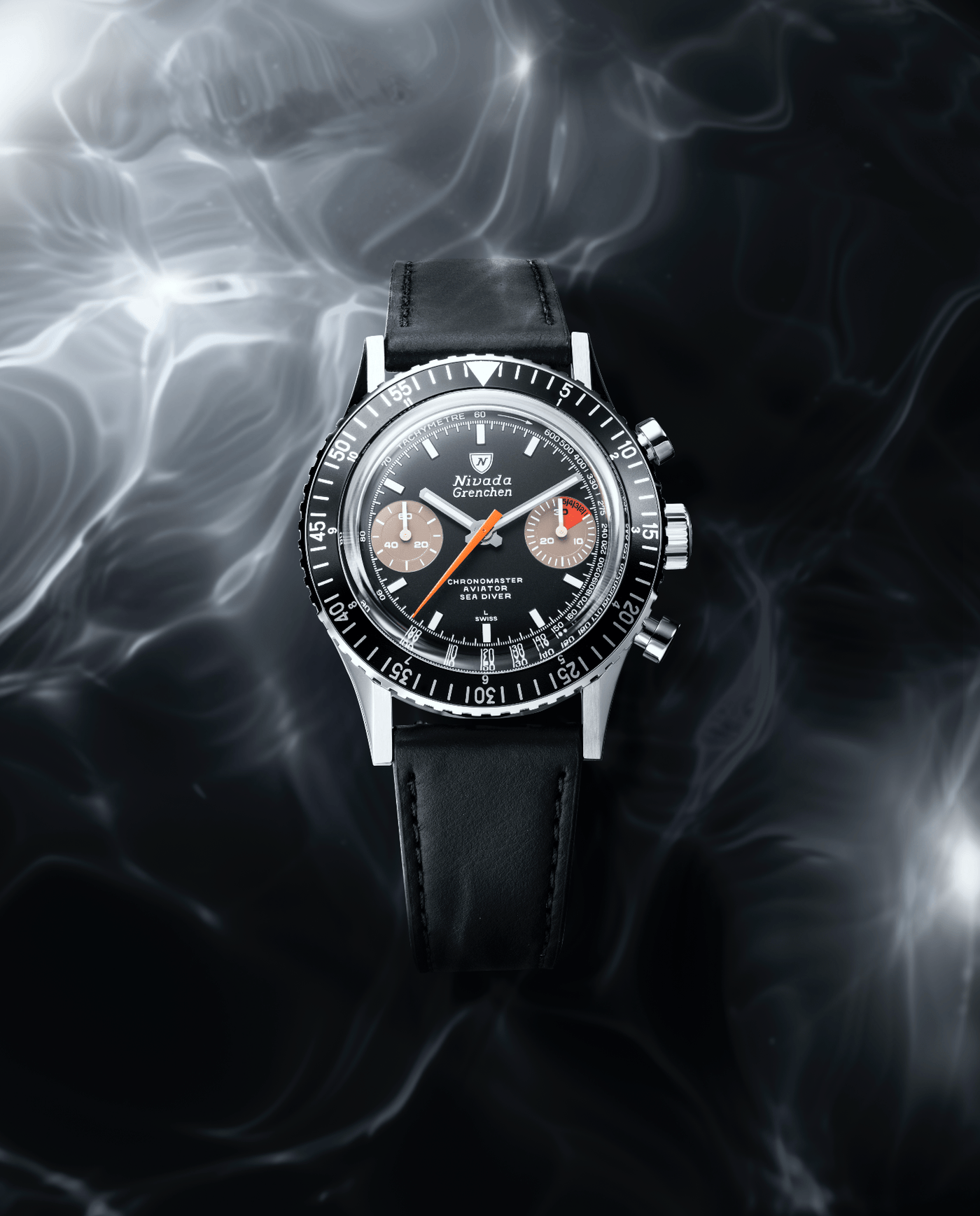 WHITE ORANGE BOY INTER.BEZEL - MANUAL - Nivada Grenchen