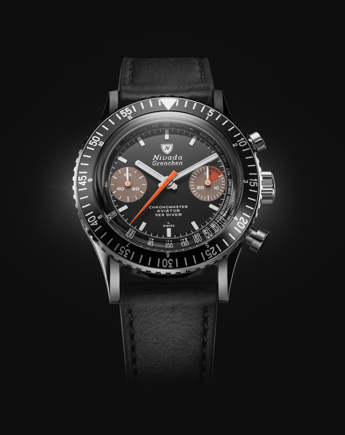 WHITE ORANGE BOY INTER.BEZEL - MANUAL - Nivada Grenchen