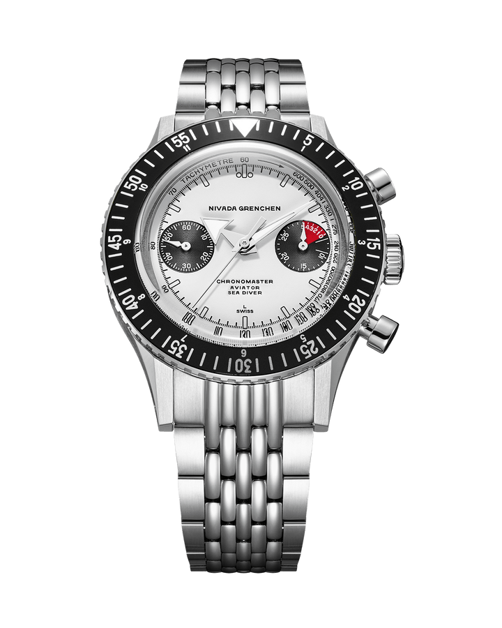 WHITE PANDA INTER.BEZEL 38mm - MANUAL – Nivada Grenchen