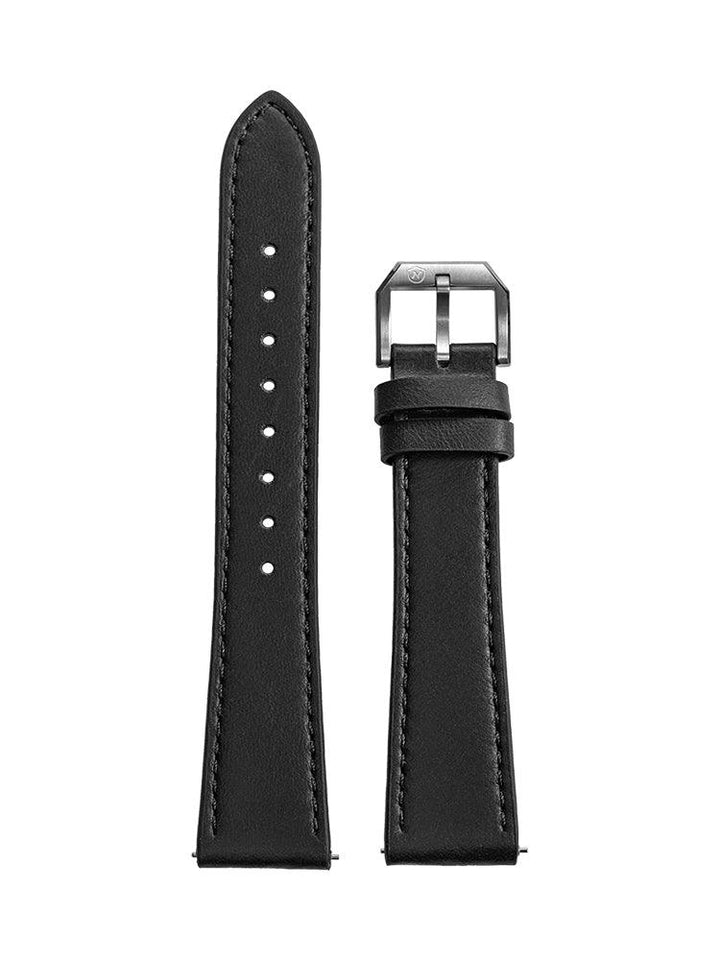 monstraps オーダーメイド サフィアーノ レザー 時計ベルト 黒 HANDCRAFTED LEATHER - Monstraps