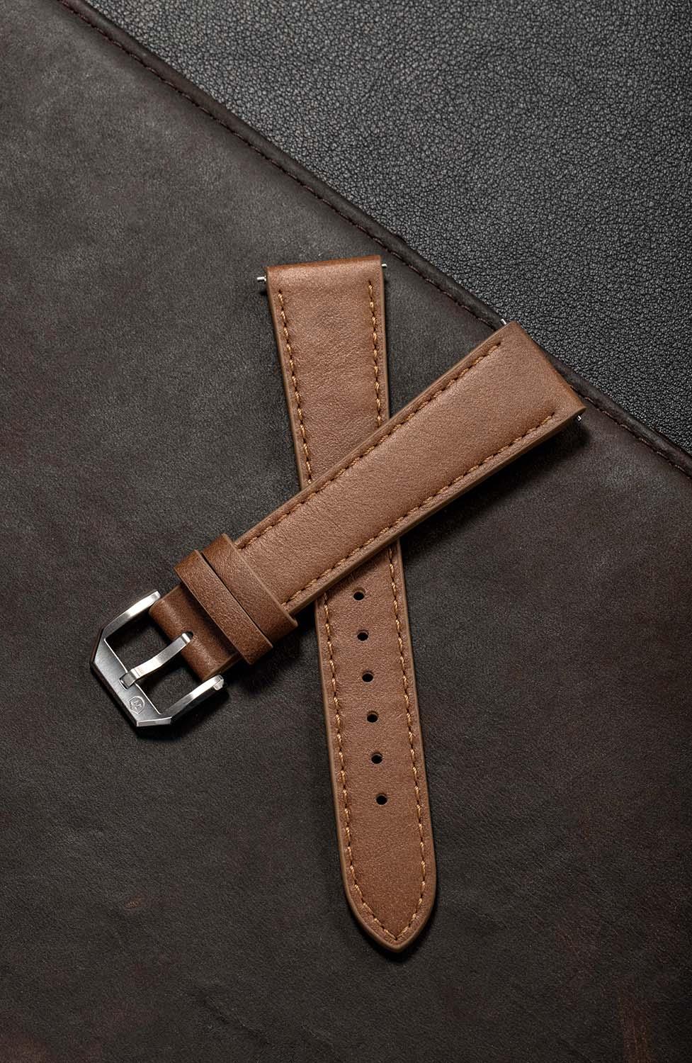 BROWN LEATHER STRAP - ALL COLLECTIONS – Nivada Grenchen