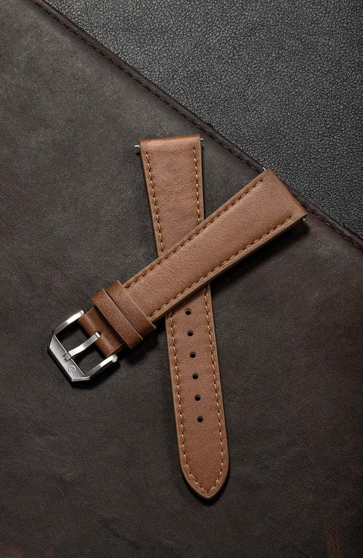 BROWN LEATHER STRAP - ALL COLLECTIONS – Nivada Grenchen