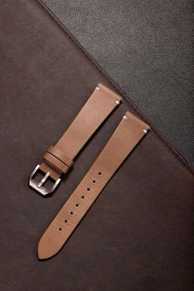 Brown Leather Strap - Nivada Grenchen