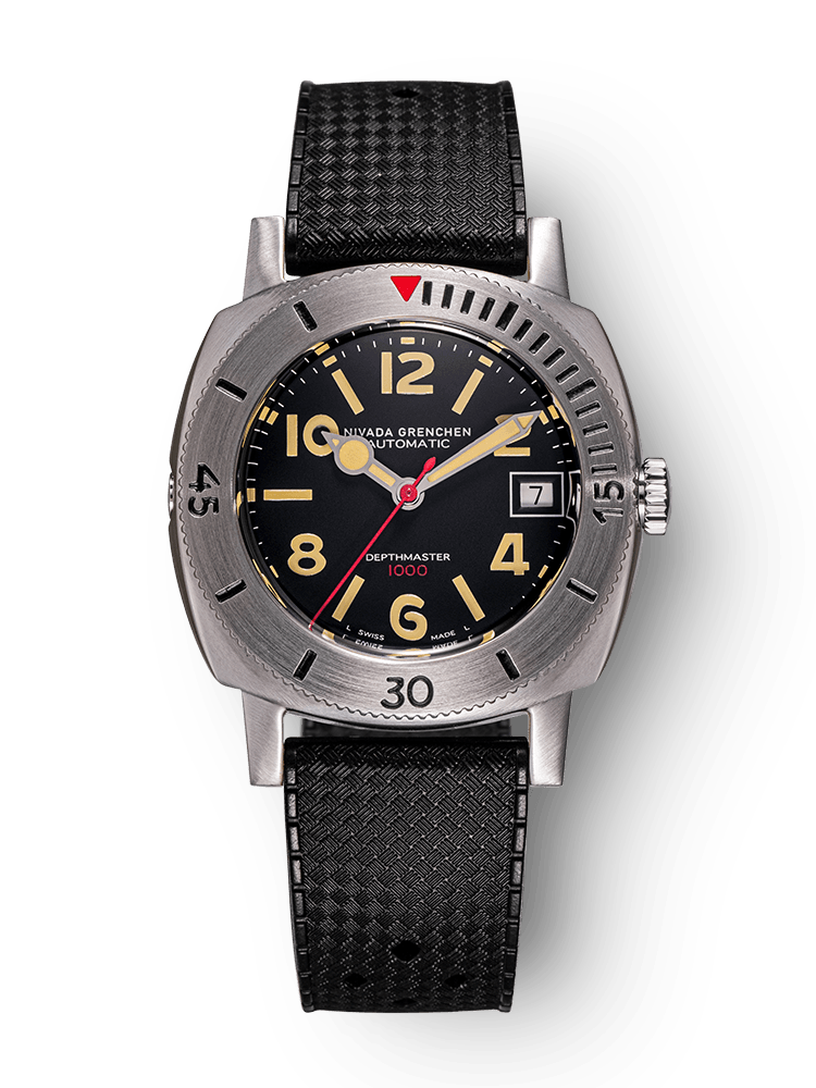 Numerals Date - Depthmaster Black - Nivada Grenchen