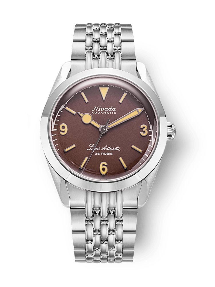 Super Antarctic 3.6.9 Brown No Vintage Effect - Beige Luminous - Nivada Grenchen