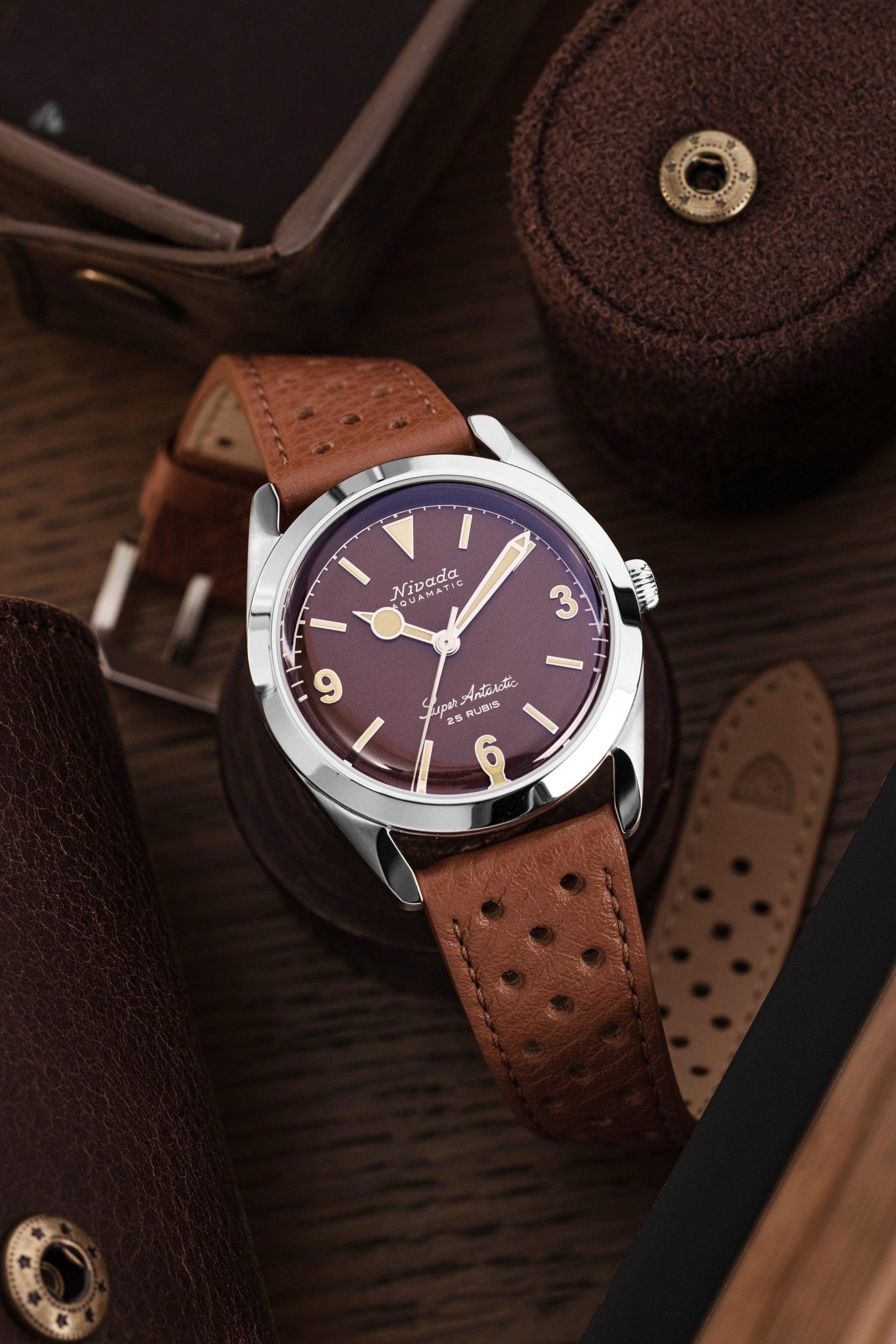 Super Antarctic 3.6.9 Brown No Vintage Effect - Beige Luminous - Nivada Grenchen