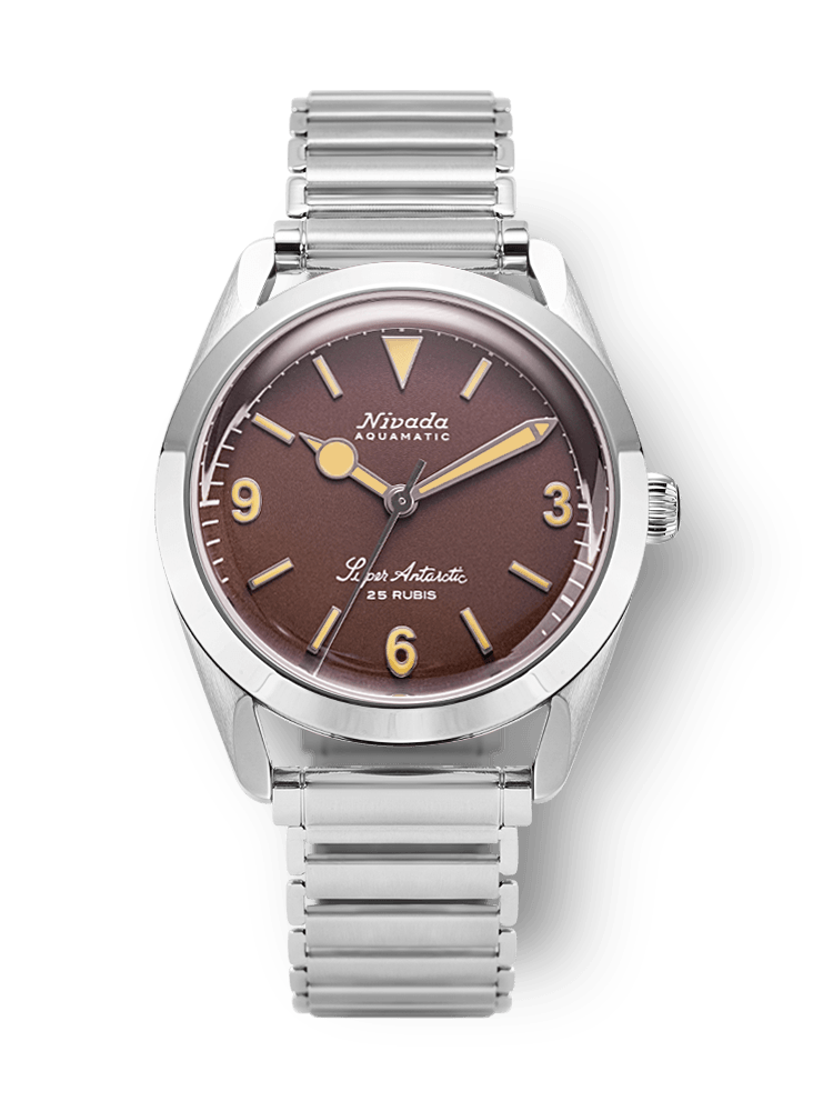 Super Antarctic 3.6.9 Brown No Vintage Effect - Beige Luminous - Nivada Grenchen