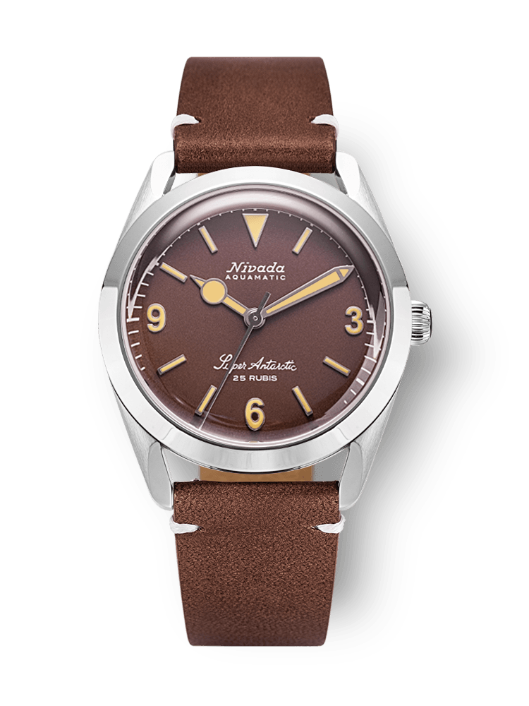 Super Antarctic 3.6.9 Brown No Vintage Effect - Beige Luminous - Nivada Grenchen