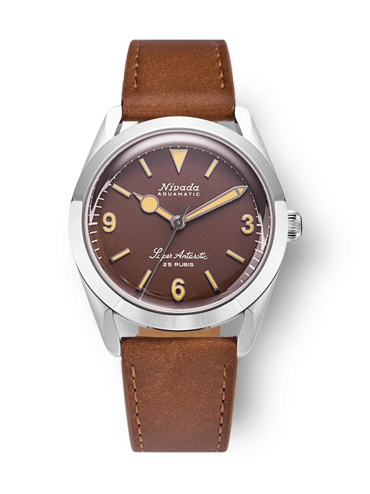 Super Antarctic 3.6.9 Brown No Vintage Effect - Beige Luminous - Nivada Grenchen