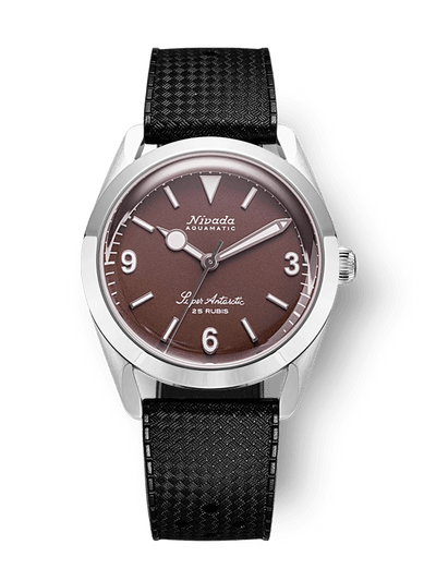 Super Antarctic 3.6.9 Brown No Vintage Effect - White Luminous - Nivada Grenchen