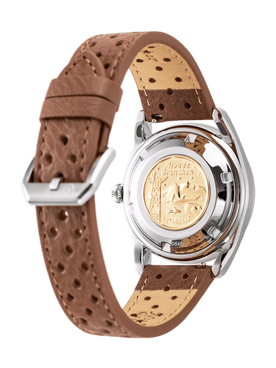 Super Antarctic 3.6.9 Brown No Vintage Effect - White Luminous - Nivada Grenchen