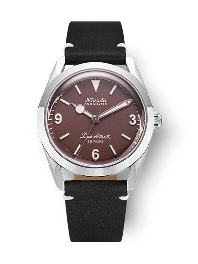 Super Antarctic 3.6.9 Brown No Vintage Effect - White Luminous - Nivada Grenchen