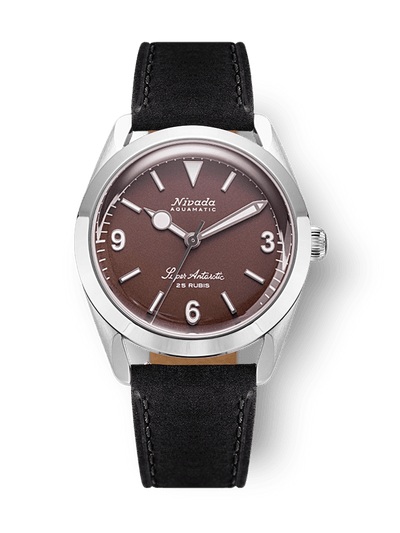 Super Antarctic 3.6.9 Brown No Vintage Effect - White Luminous - Nivada Grenchen