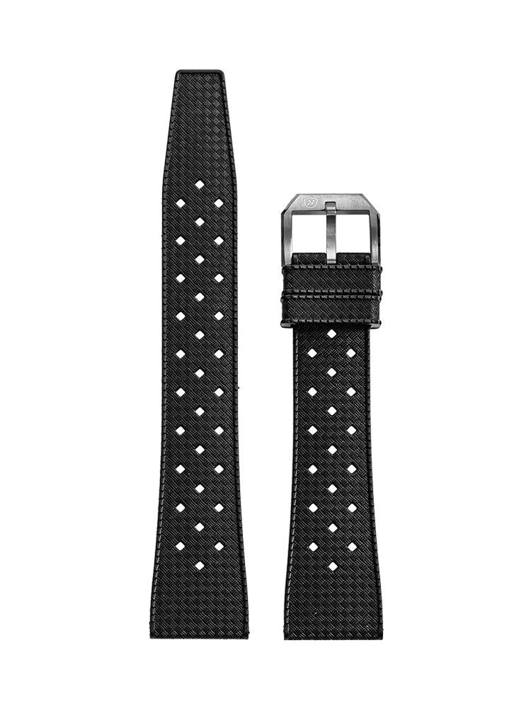 dia ダイア　ゼブラチューブトップ TROPIC BLACK RUBBER STRAP – Nivada Grenchen