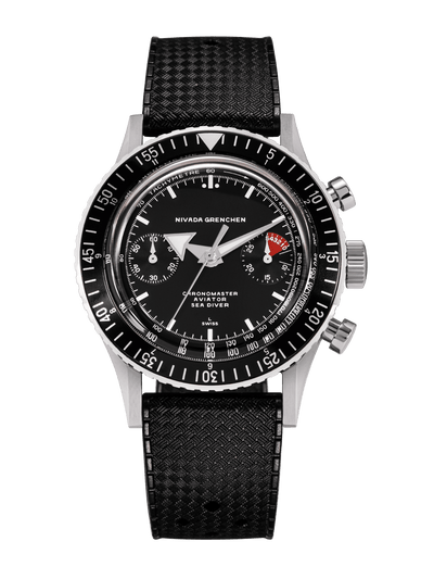 White Broad Arrow INTER.BEZEL - Manual - Nivada Grenchen