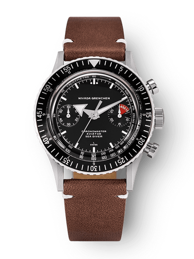 White Broad Arrow INTER.BEZEL - Manual - Nivada Grenchen
