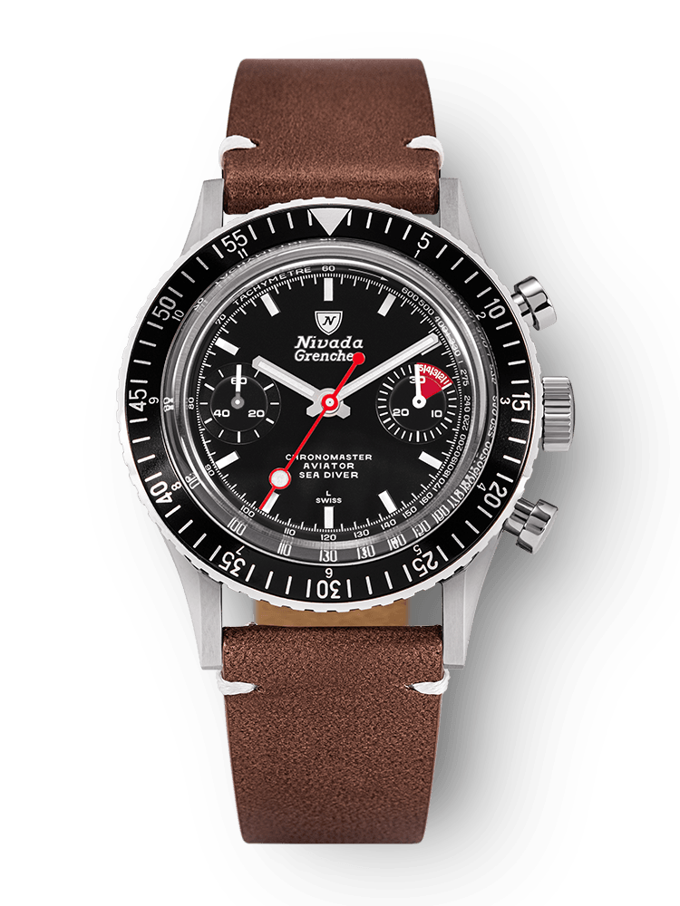 White Lollipop Manual INTER.BEZEL - Nivada Grenchen