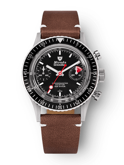White Lollipop Manual INTER.BEZEL - Nivada Grenchen