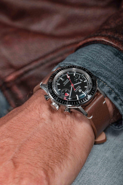 White Lollipop Manual INTER.BEZEL - Nivada Grenchen