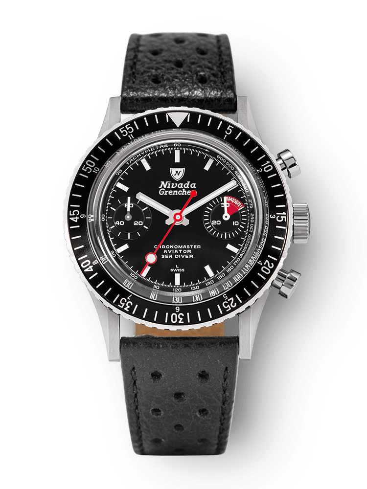 White Lollipop Manual INTER.BEZEL - Nivada Grenchen