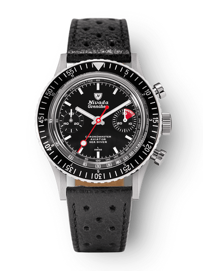 White Lollipop Manual INTER.BEZEL - Nivada Grenchen
