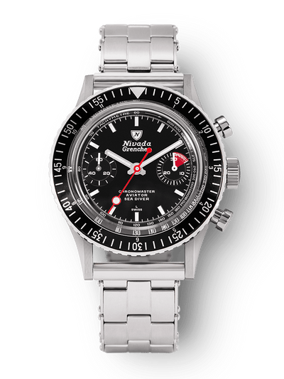 White Lollipop Manual INTER.BEZEL - Nivada Grenchen