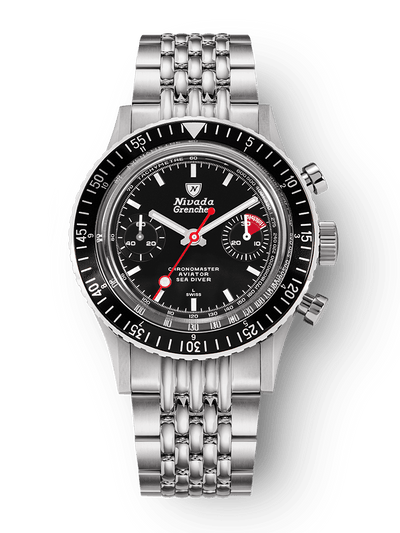 White Lollipop Manual INTER.BEZEL - Nivada Grenchen