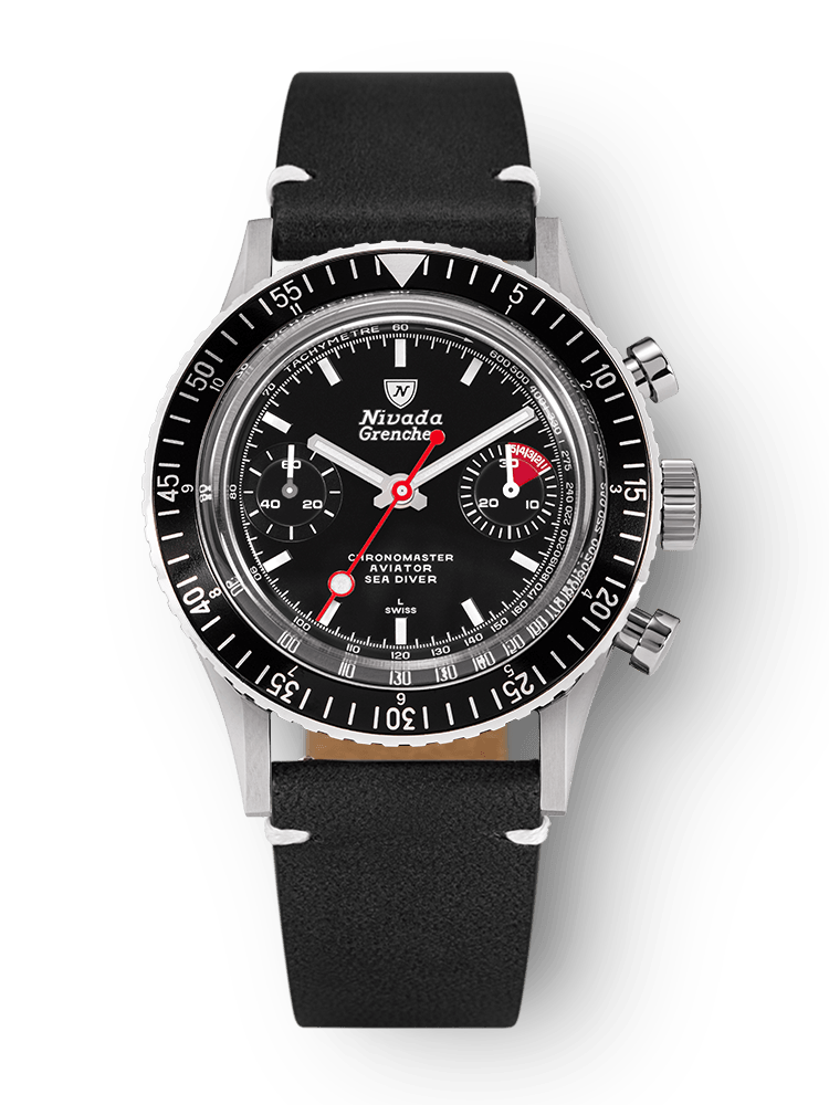 White Lollipop Manual INTER.BEZEL - Nivada Grenchen