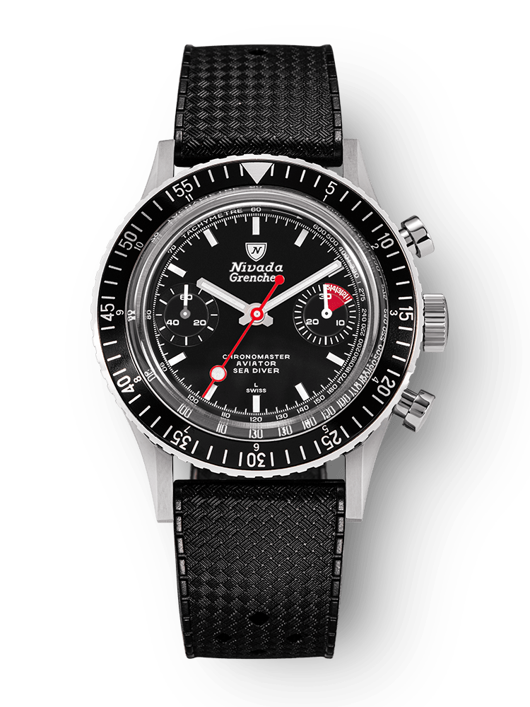 White Lollipop Manual INTER.BEZEL - Nivada Grenchen