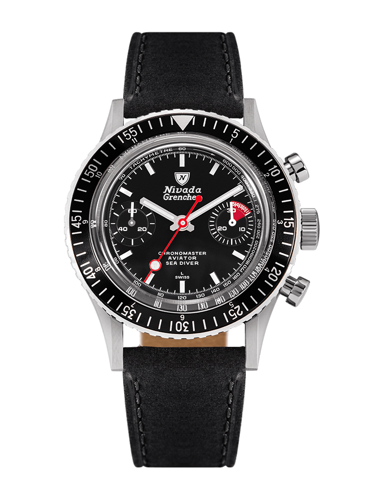 White Lollipop Manual INTER.BEZEL - Nivada Grenchen