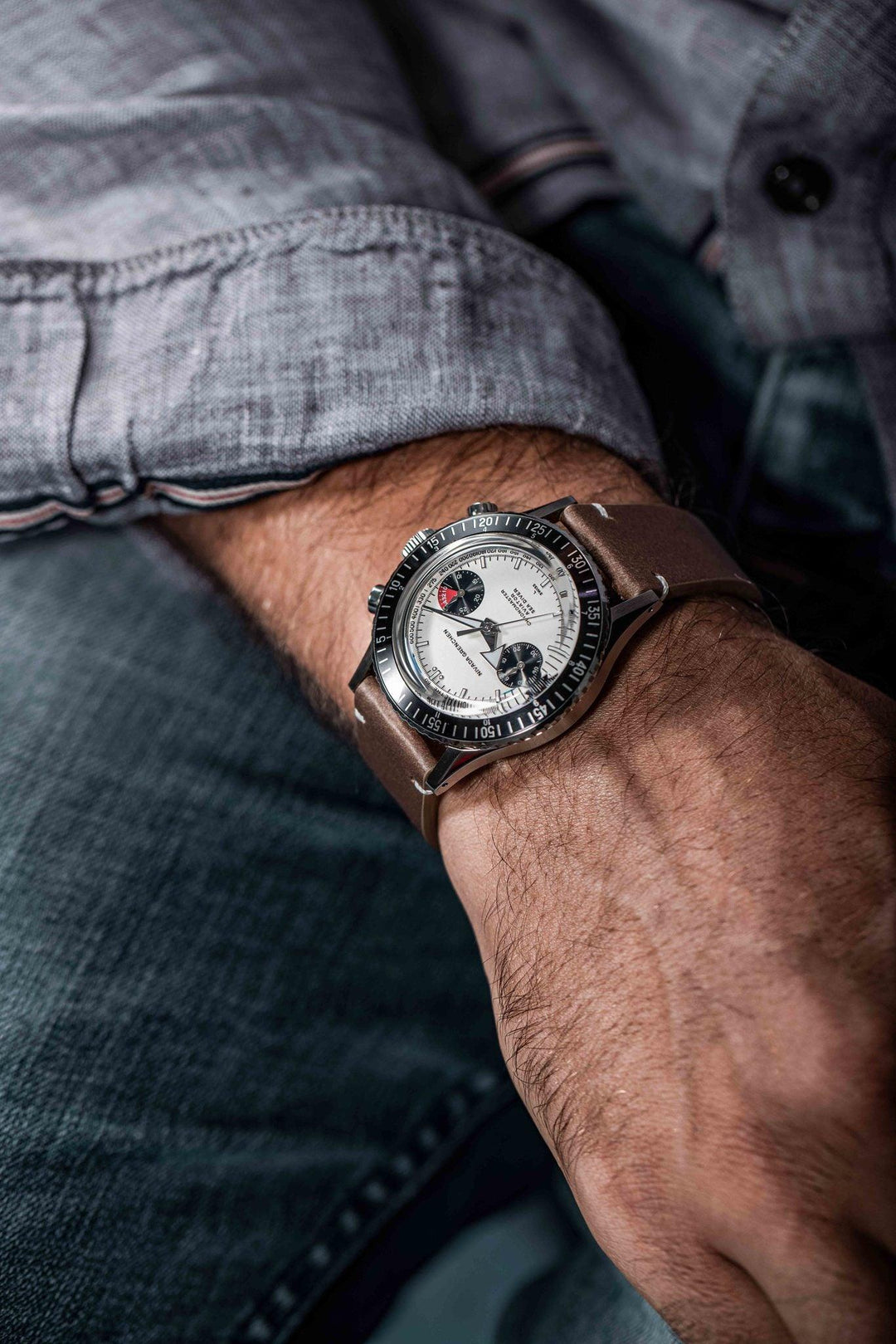 WHITE PANDA INTER.BEZEL 38mm - MANUAL – Nivada Grenchen