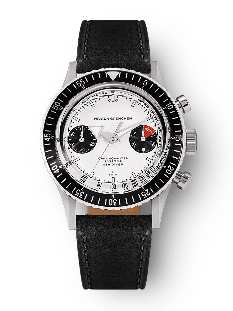 WHITE PANDA INTER.BEZEL 38mm - MANUAL – Nivada Grenchen
