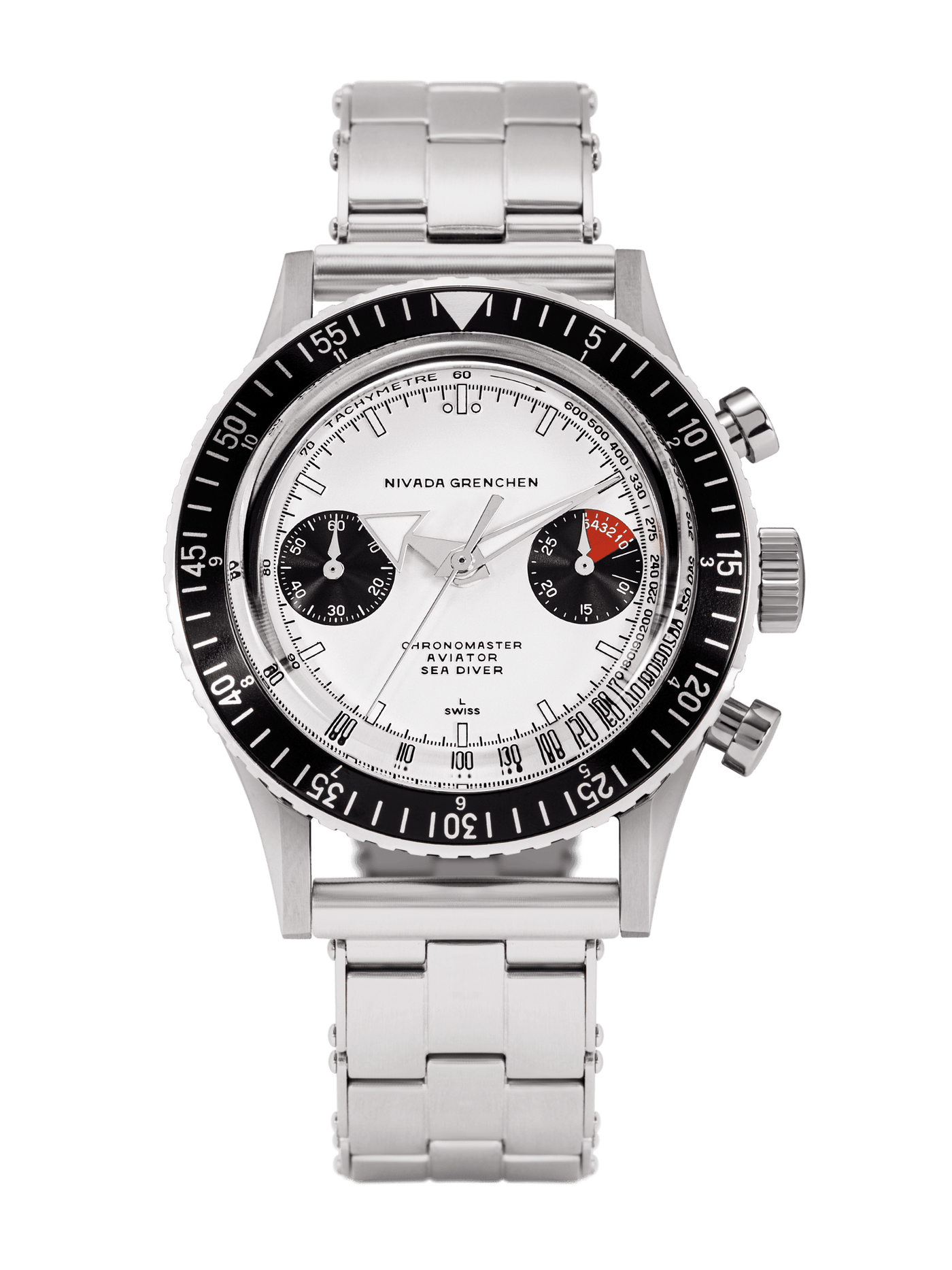 White Panda INTER.BEZEL - Manual - Nivada Grenchen