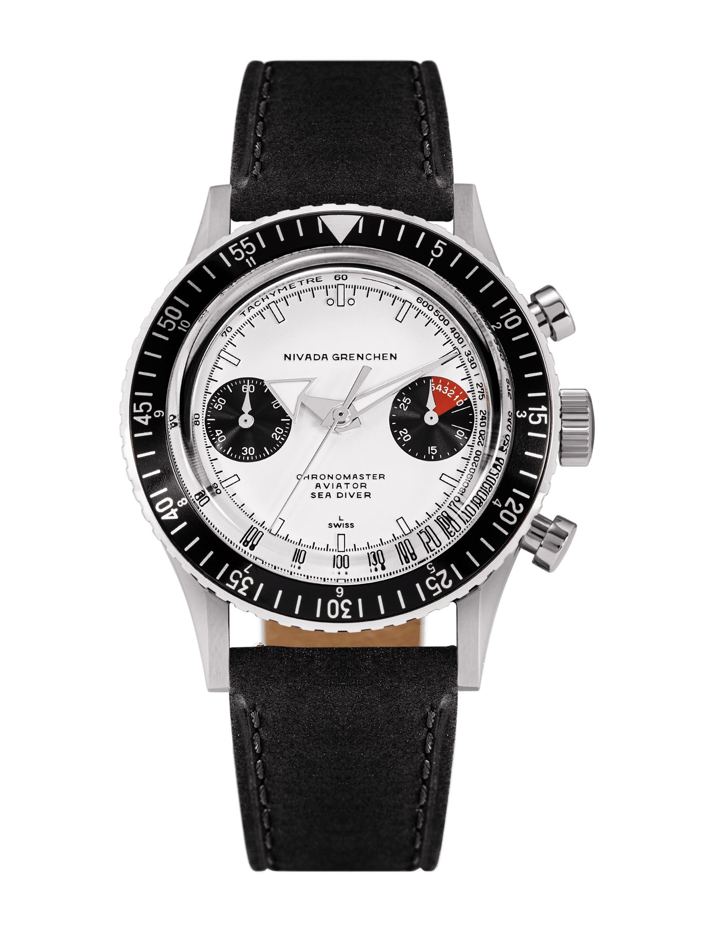 White Panda INTER.BEZEL - Manual - Nivada Grenchen